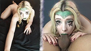 Elf Queen Abandons her People to Worship Cock and Deepthroat 69 Till Hardcore Throatpie Cum Swallow