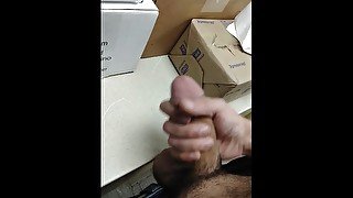 Public at work stroking my cock to my fiances videos