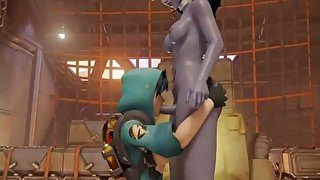 Overwatch Mercy Futanari Orgasm