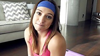 CFNMTeens - Hot Brunette Fucked In Yoga Pants