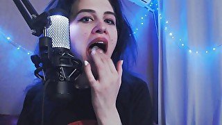 ASMR TONGUE TAPPING WITH CONDOMS ❤️ MOUTH SOUNDS ❤️