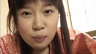 Innocent Asian chick enjoys having her mouth covered in sticky cum