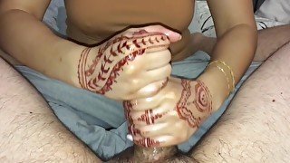 Perfect Hands with Skills & Henna Tattoos jerking my Cock