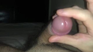 Awesome cumshot after sounding and pissing in a mug after 2 weeks abstinence 