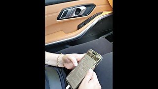 Step mom get fucked by step son in the car near Amazon