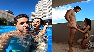 Argentinian Slut Gets Picked Up From The Swimming Pool