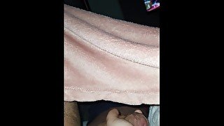 Step mom surprised step son with handjob under blanket before fuck near girlfriend