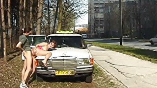 taxi fuck on street