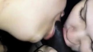 Two Spanish Freaks Sucking Black Dick