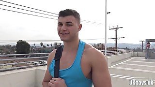 Muscle gay oral sex with facial