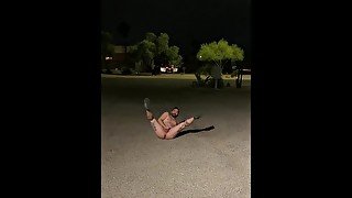 Late Night Public Street Strip And Anal