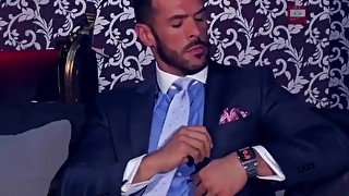 Dominant Latin In Suit Ass Breeds Hunk