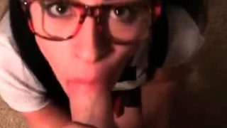 Blowjob POV blowjob cumshot facial brunette pov