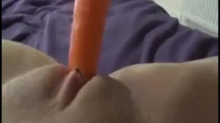 IM FUCKING A CARROT- HARDCORE ANAL