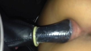 girl getting fucked by gearshift nob penetration