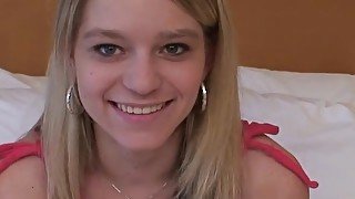 Deaf teenager makes her first porn