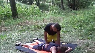 RAWEURO Jock Masseur Joel Vargas Fucks His Client Outdoors