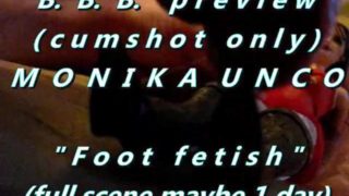 B.B.B. preview: Monika Unco "Foor Fetish"(cum only) WMV with Slowmotion