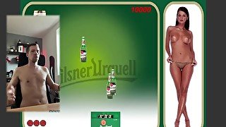 Undress ME! Pilsner Urquell. If I lose, I'll take off my clothes.