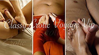 Footjob Compilation Classy Erotic Voyage Cum on Feet