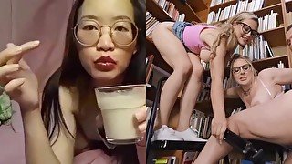 MILF Librarian is Secretly Addicted to Eating Cum - Blake Blossom, Jenna Starr / Brazzers