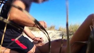 handjob on the french atlantique beach