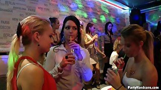 Fucking during a party with glamour pornstars and male strippers