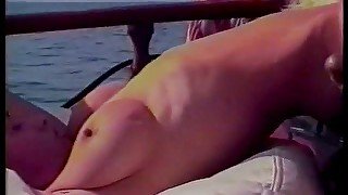 Blond lesbo partner suck fuck on boat