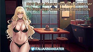 Hot Slut Makes You Her Cumpump To Feed Her Cumeating Condition  Eat Suck Love  Audio Roleplay