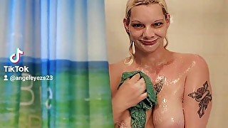 Angeleyesz Nude Shower Tease