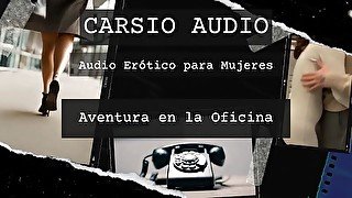 "Aventura en la Oficina" - AUDIO Erótico para Mujer [Trabajo] [Jefa] [Subtitulado] [Closed Captions]