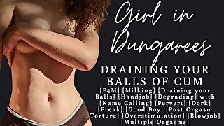 ASMR  Fdom Goth girlfriend draining your balls again and again  Degrading