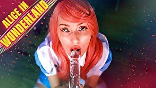 Alice in Wonderland cosplay scene by hot teen  (FULL) FIND ME ON FANSLY  -  MYSWEETALICE