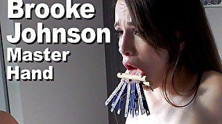 Brooke Johnson & Master hand tongue clamped climax