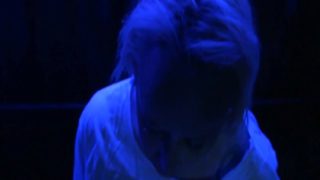 Little Mousey Masturbates and Gets a Facial with Blue Lights