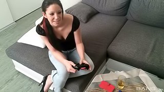 Natalie Hot has anal after playing videogames