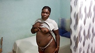 Thick Big Black Booty Bitch Ready For Her Congolese BF's BBC