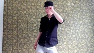 Cute boy dances for the ladies