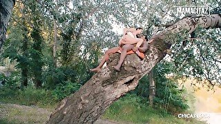 Francesca Di Caprio enjoys a wild forest fuck with BBC - MAMACITAZ