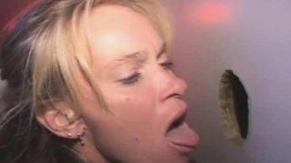 Mature Blonde Sucks Off Stranger Through A Glory Hole