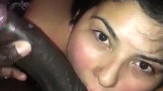 Interracial facial cumshot