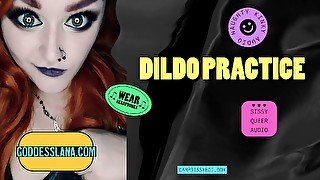 The camp sissy boy presents dildo practice