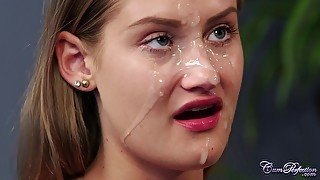 Hungarian Babe Tiffany Tatum Enjoys Hot Cum on Her Face