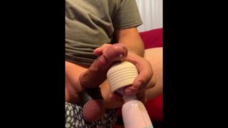 Shooting Cumshot / Dripping Precum From The Wand 