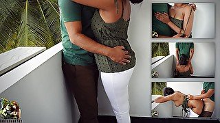 රට ගිය මිනිහ නැති අඩුව පුරවන යාළුවා sri lankan cheating wife Fucking with Best Friend in outdoor xxx