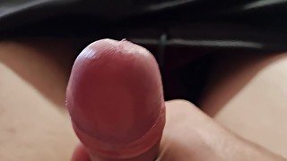 Horny cock leaking precum