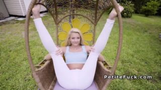 Small tittied blonde teen spinner bangs