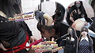 AB082 Bad Girl Miss 3 be spanking and training - deep throat crmpie (Chinese and English subtitles)