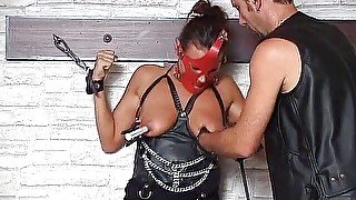 Masked slave slut