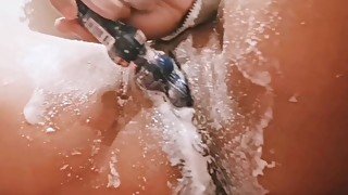 Wild pussy spills thick slime